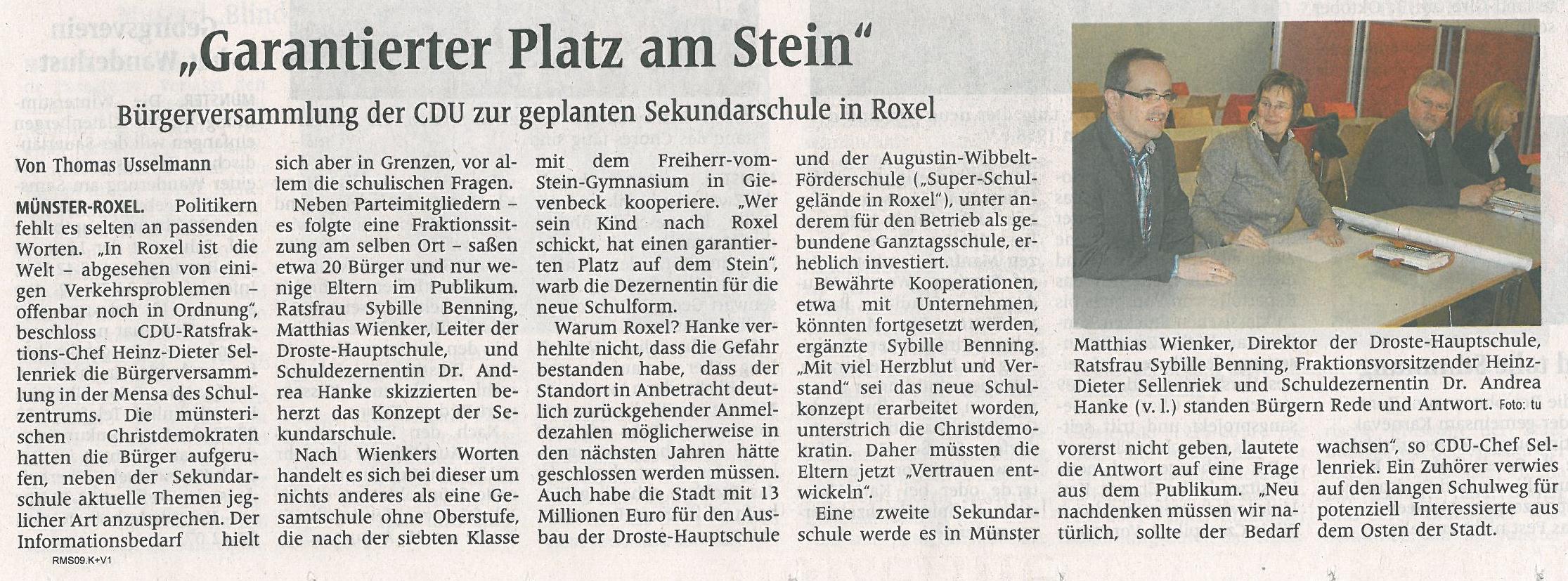 Garantierter Platz am Stein, 08.02.12 WN Garantierter Platz am Stein, 08.02.12 WN