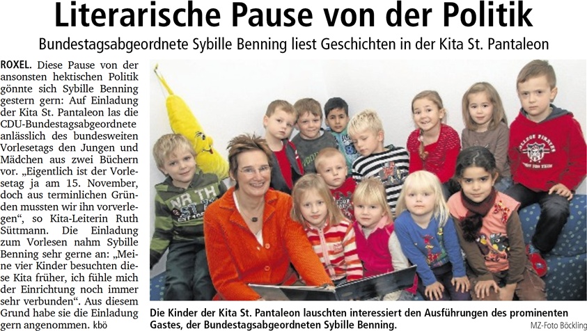 Literarische Pause von der Politik, 13.11.13 MZ Literarische Pause von der Politik, 13.11.13 MZ